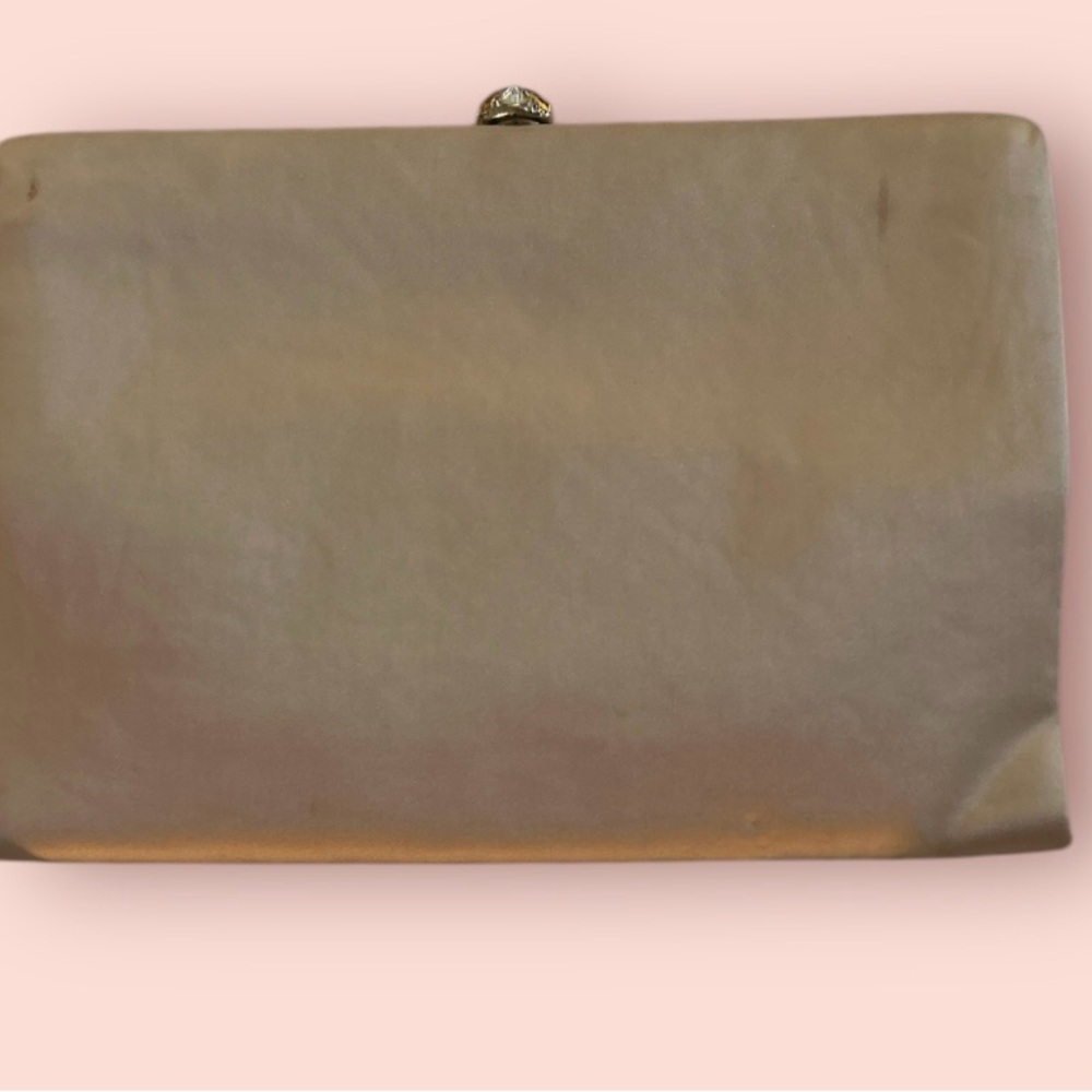 Vintage mid century modern silk clutch